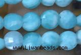 CCB553 15.5 inches 4mm faceted coin amazonite beads wholesale