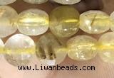 CCB611 15.5 inches 6mm faceted coin citrine gemstone beads