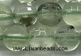 CCB728 15.5 inches 8mm faceted coin prehnite gemstone beads