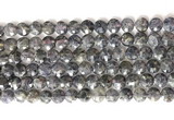 CCB772 15.5 inches 8mm faceted coin iolite gemstone beads