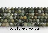 CCB794 15.5 inches 8mm faceted round jade gemstone beads wholesale