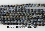 CCB806 15.5 inches 4*6mm rice dumortierite gemstone beads wholesale