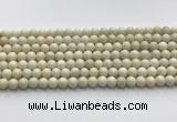 CCB821 15.5 inches 6mm round ivory jasper gemstone beads wholesale