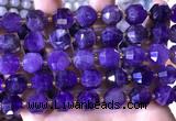 CCB850 15.5 inches 11*12mm faceted amethyst beads wholesale