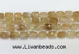 CCB892 11*15mm-12*16mm faceted cuboid citrine beads wholesale