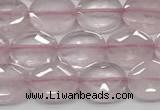 CCB930 15.5 inches 8*10mm faceted oval rose quartz beads