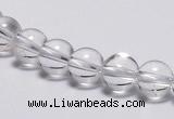 CCC02 15 inches 8mm round white crystal beads Wholesale