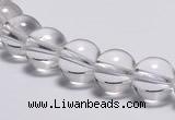 CCC03 15 inches 10mm round white crystal beads Wholesale