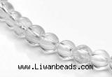 CCC06 15.5 inches 6mm round white crystal beads Wholesale