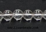 CCC204 15.5 inches 12mm round grade AB natural white crystal beads