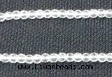 CCC250 15.5 inches 4mm faceted round grade A natural white crystal beads