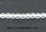 CCC251 15.5 inches 6mm faceted round grade A natural white crystal beads