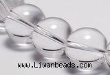 CCC32 15.5 inches 18mm round synthetic white crystal beads