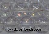 CCC402 15.5 inches 8mm round AB-color white crystal beads