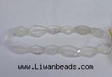 CCC755 15.5 inches 18*25mm - 25*35mm freeform white crystal beads