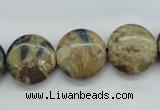 CCD03 15.5 inches 16mm flat round cordierite beads wholesale