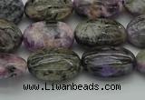 CCG102 15.5 inches 12*16mm oval charoite gemstone beads