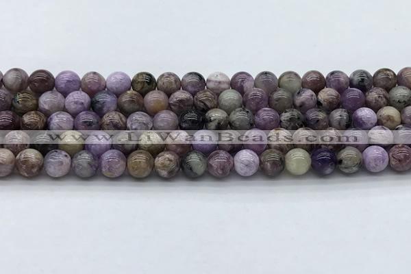 CCG132 15.5 inches 6mm round natural charoite gemstone beads