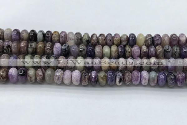 CCG136 15.5 inches 5*8mm rondelle natural charoite gemstone beads