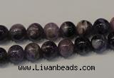 CCG26 15.5 inches 8mm round natural charoite gemstone beads