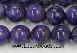 CCG310 15.5 inches 6mm round dyed charoite beads wholesale