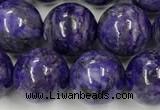 CCG312 15.5 inches 10mm round dyed charoite beads wholesale