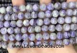 CCG320 15.5 inches 8mm round natural charoite beads wholesale