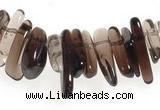 CCH15 16 inches smoky quartz chips gemstone beads wholesale