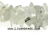 CCH18 35 inches light green garnet chip gemstone beads wholesale