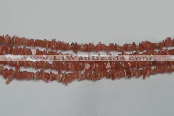 CCH209 16 inches 3*5mm rhodochrosite chips gemstone beads wholesale