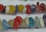 CCH236 34 inches 5*8mm mixed candy jade chips beads wholesale