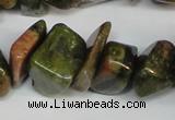 CCH296 34 inches 8*12mm unakite chips gemstone beads wholesale