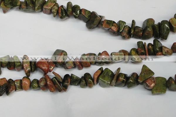 CCH296 34 inches 8*12mm unakite chips gemstone beads wholesale