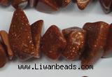 CCH301 34 inches 8*12mm goldstone chips gemstone beads wholesale