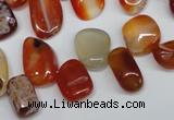 CCH333 15.5 inches 10*15mm red agate chips gemstone beads wholesale