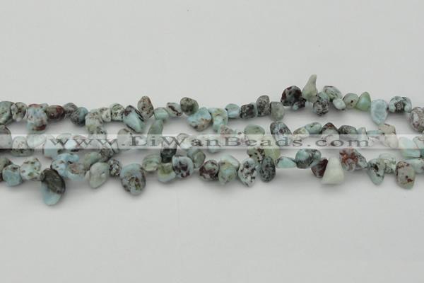 CCH632 15.5 inches 6*8mm - 10*14mm larimar amazonite chips beads