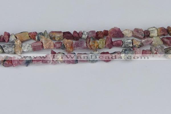 CCH707 15.5 inches 6*8mm - 10*14mm watermelon tourmaline chips beads