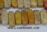 CCH713 15.5 inches 5*10mm - 5*15mm fossil coral chips beads