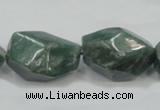 CCJ15 15.5 inches 18*24mm faceted nugget natural African jade beads