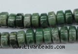 CCJ16 15.5 inches 6*10mm tyre natural African jade beads wholesale