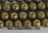 CCJ351 15.5 inches 8mm carved round plated China jade beads