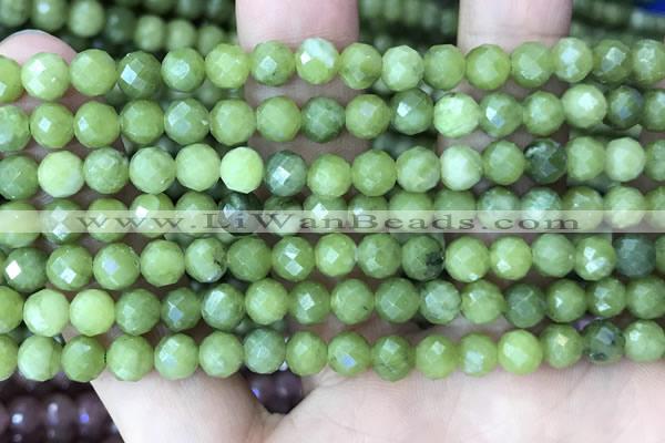 CCJ370 15.5 inches 6mm faceted round China jade beads wholesale