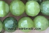 CCJ371 15.5 inches 8mm faceted round China jade beads wholesale