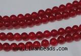 CCN05 15.5 inches 4mm round candy jade beads wholesale