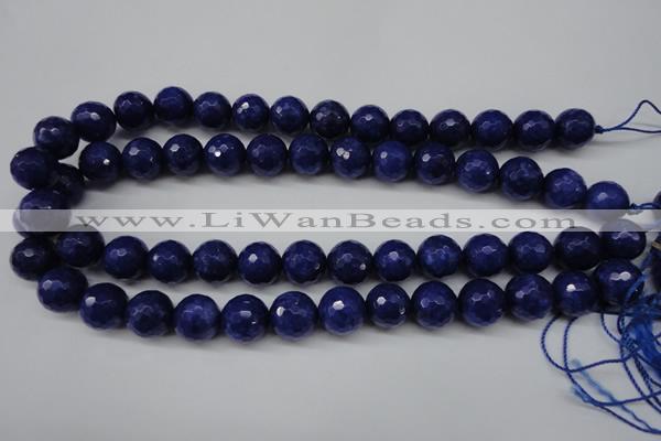 CCN1216 15.5 inches 14mm faceted round candy jade beads wholesale