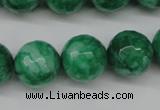 CCN1227 15.5 inches 16mm faceted round candy jade beads wholesale