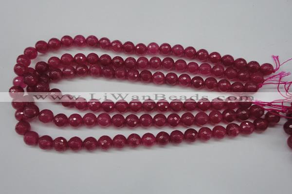 CCN1234 15.5 inches 10mm faceted round candy jade beads wholesale