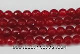 CCN1242 15.5 inches 6mm faceted round candy jade beads wholesale