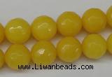 CCN1275 15.5 inches 12mm faceted round candy jade beads wholesale