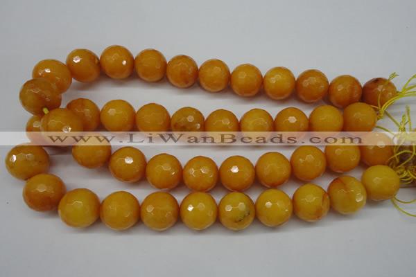 CCN1278 15.5 inches 18mm faceted round candy jade beads wholesale